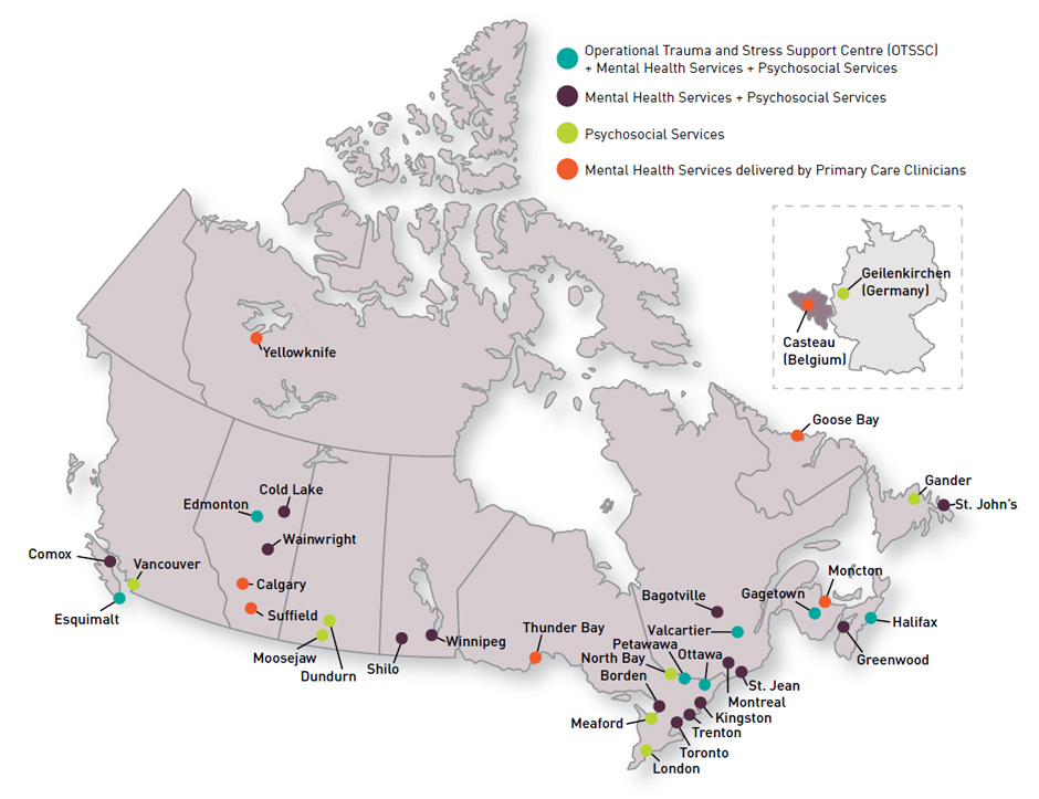 Mental Health Services Across Canada.  Description follows.