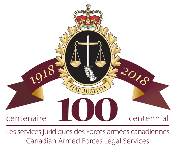 Canadian Armed Forces Legal Branch Centennial Logo
