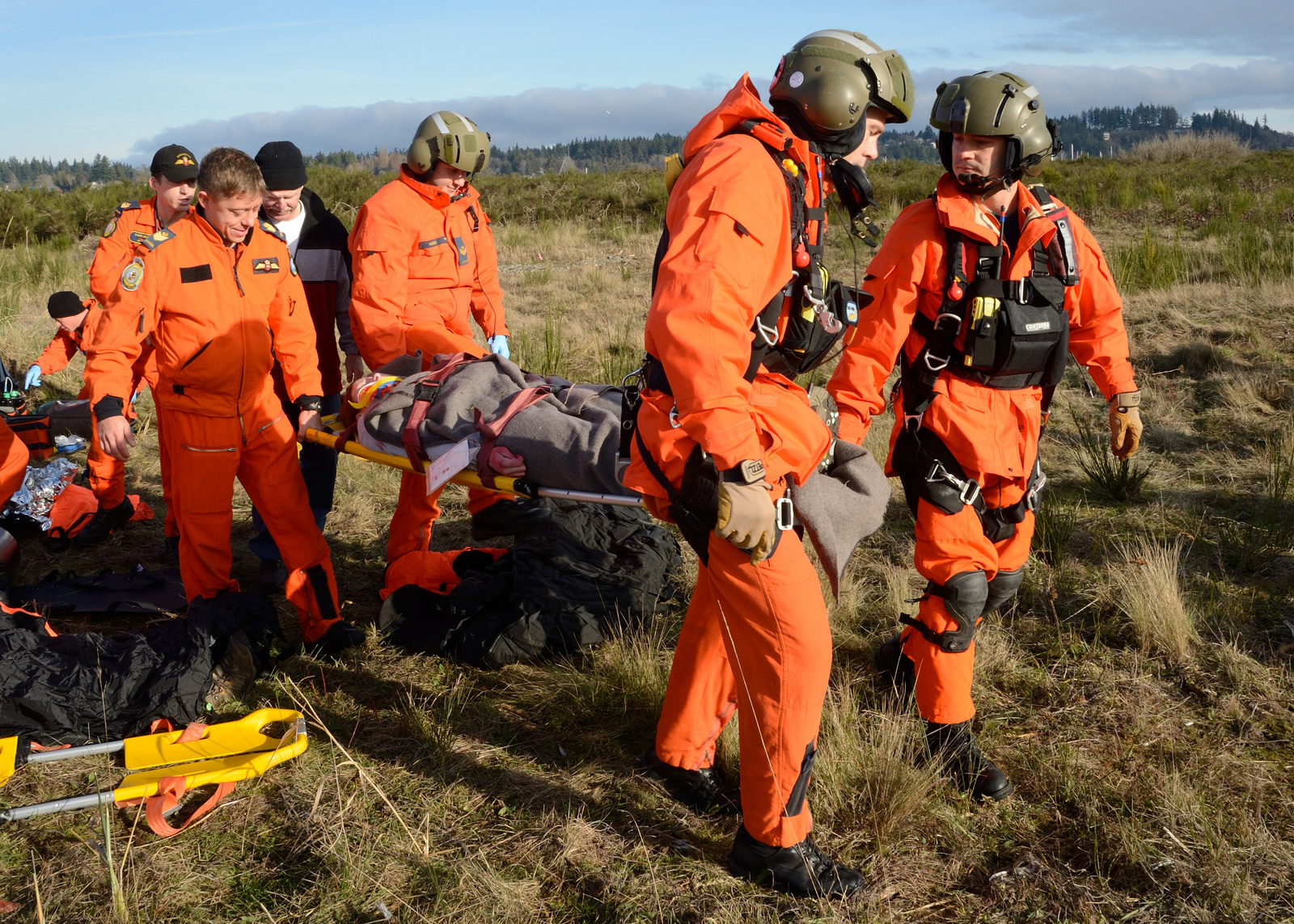 Comox, British Columbia, 22 November 2013 - Search and Rescue Technicians p...
