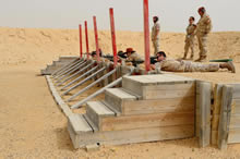 Sinai, Egypt. 8 April 2013 – Canadian Contingent of Multinational Force and Observers (MFO) fire their rifles on a range at North Camp in Sinai, Egypt. (Photo by MCpl Patrick Blanchard, Canadian Forces Combat Camera)