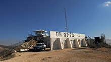 Plateau du Golan, 15 novembre 2008 – Le poste d’observation 73 (PO 73) est situé au sommet d’une colline dans la zone de mission de l’Organisation des Nations Unies pour la surveillance de la trêve (ONUST) dans le plateau du Golan.  (Photo prise par le Cplc Robert Bottrill, Caméra de combat des FC)