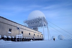Le bâtiment de recherche principal de la Station canadienne de recherche dans l’Extrême-Arctique à Cambridge Bay (Nunavut).