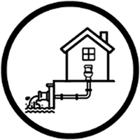 Icon of Household Sewage and Urban Waste Water
