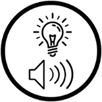 Icon of Light and Noise Pollution