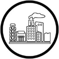 Icône de Zones commerciales et industrielles