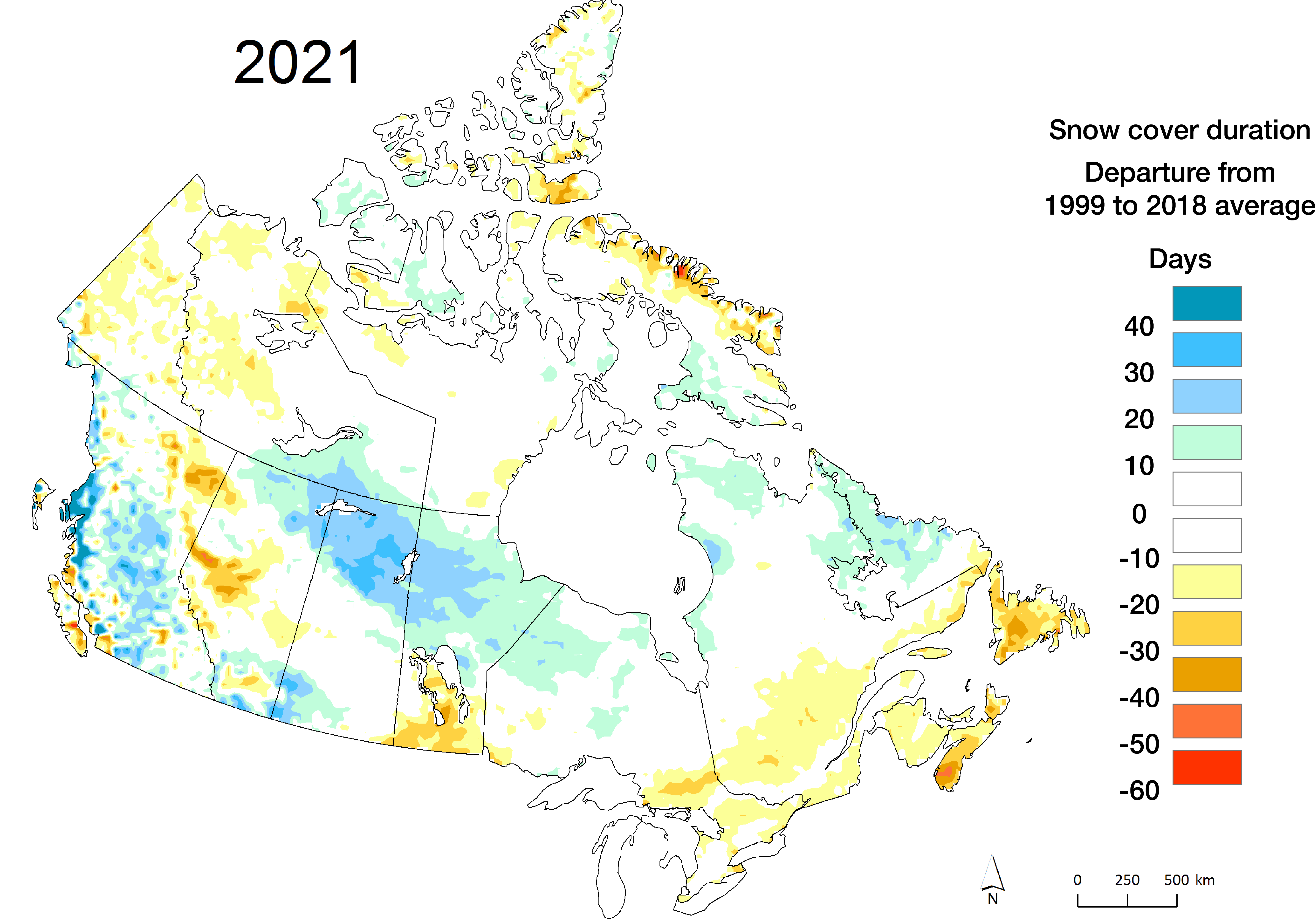 Projections and Impacts of Changes in Snow Cover