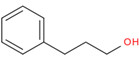 Structure chimique représentative du benzènepropanol, avec notation SMILES : OCCCc1ccccc1