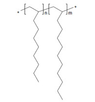 Representative structure of 1-dodecene, polymer with 1-decene, hydrogenated.
n and m are unknown.