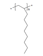 Representative structure of 1-deodecene, polymer with 1-decene and 1-octene, hydrogenated
n,m and p are unknown