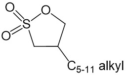 [C5-11 alkyl]C1COS(C1)(=O)=O