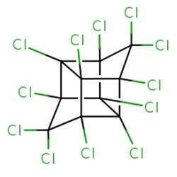 CLC2(CL)C4(CL)C1(CL)C5(CL)C(CL)(CL)C3(CL)C1(CL)C2(CL)C3(CL)C45CL