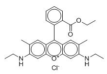 CCNc1c(C)cc2c(c3c(C(OCC)=O)cccc3)c(cc(C)c(NCC)c4)c4[o+]c2c1.[Cl-]