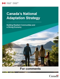 front cover page of Canada’s National Adaptation Strategy released for final comment