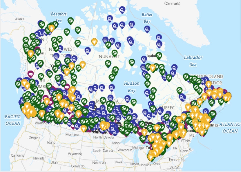 Climate action map for display only