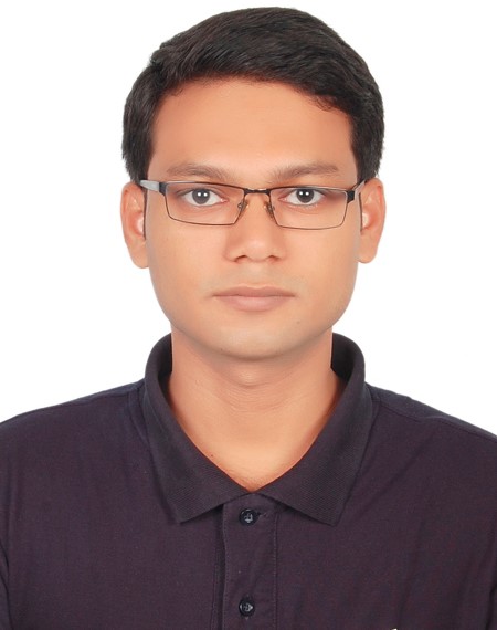 Photo of Sajib in front of white background.