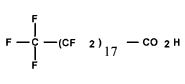 Structural formula of Perfluoro-nona-decanoic acid (C19 PFCA)