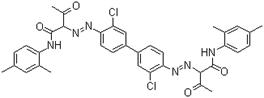 Pigment Yellow 13, 2,2'-[(3,3'-Dichloro[1,1'-biphenyl]-4,4'-diyl)bis(azo)]bis[N-(2,4-dimethylphenyl)-3-oxo-butanamide, C.I. 21100, CAS #: 5102-83-0