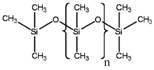 Structure chimique représentative de PDMS