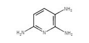 Structure chimique 2,3,6-triaminopyridine