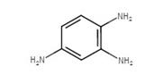 Structure chimique 1,2,4-triaminobenzène