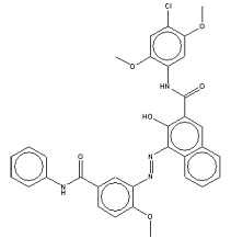 Structure chimique Pigment Red 146 analogue a