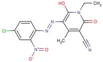 Chemical structure - Disperse yellow 211