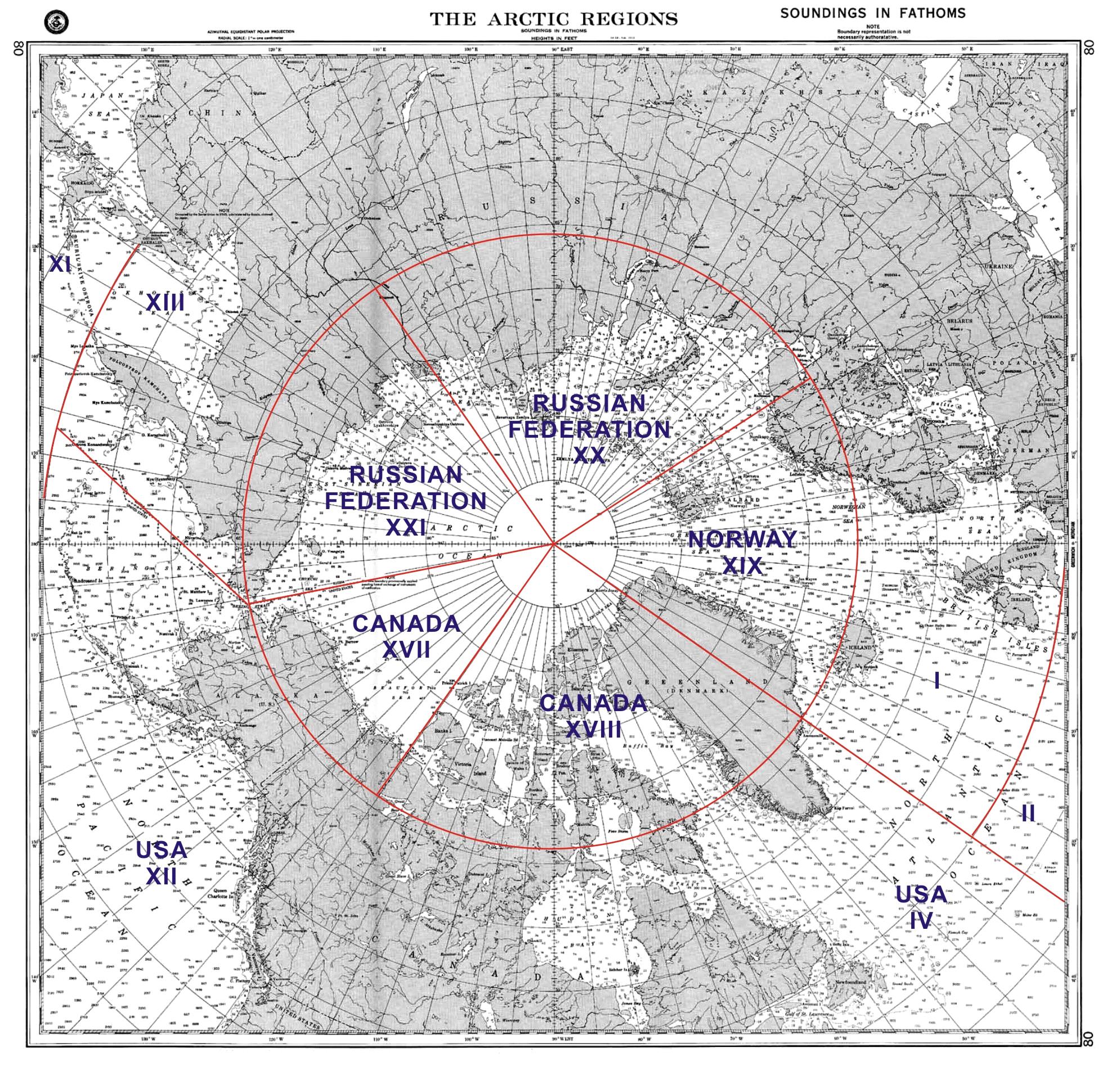 Fig 1: Circumpolar Arctic Marine METAREA Coverage