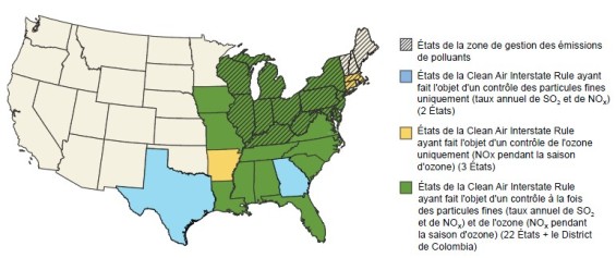 Zone de gestion des émissions de polluants et Clean Air Interstate Rule