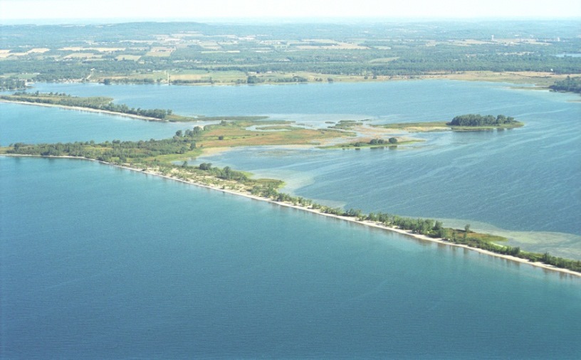 Vue aérienne de la réserve nationale de faune de Wellers Bay