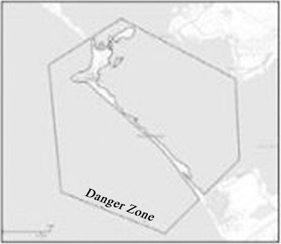 Map of dangerzone