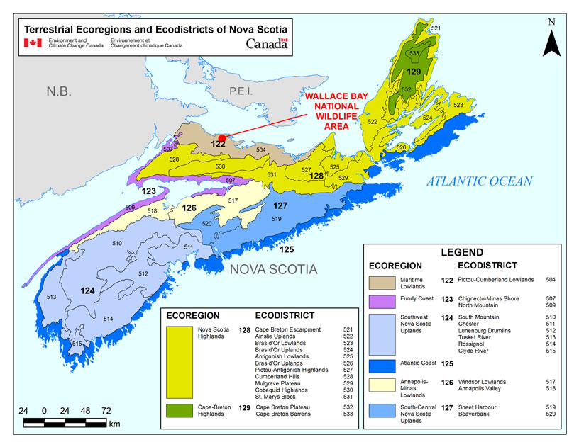 Terrestrial Ecoregions and Ecodistricts of Nova Scotia