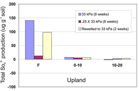 Picture of Figure 1: Sulfate production in upland soils