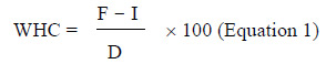 calculated using the following equation