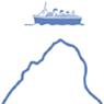 Image de la comparaison de la taille d'un iceberg moyen à un yacht