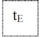 Symbol for thickness estimated in centimetres