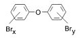 La figure présente la structure chimique des éthers diphényliques polybromés.