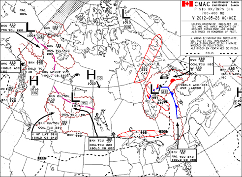 High Level Significant Weather Prognostic Chart