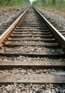 A rail road track
