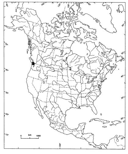 Figure 3. Global distribution of Macoun’s meadowfoam.