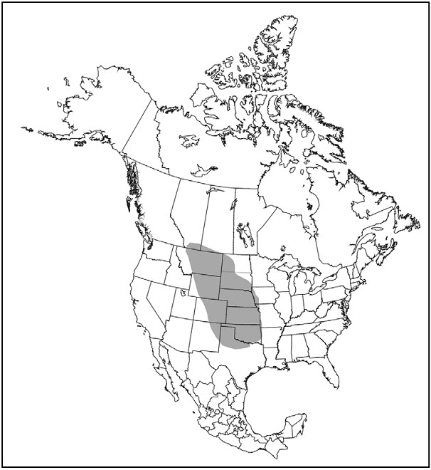 Aire de répartition naturelle du yucca glauque en Amérique du Nord