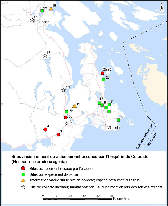 Distribution of the Caribou subpopulations in the Northern Mountain