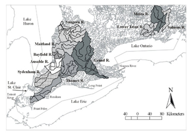 map of southern Ontario