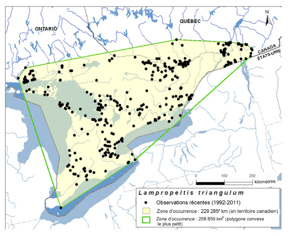 Map of the present global range of Dakota Skipper 