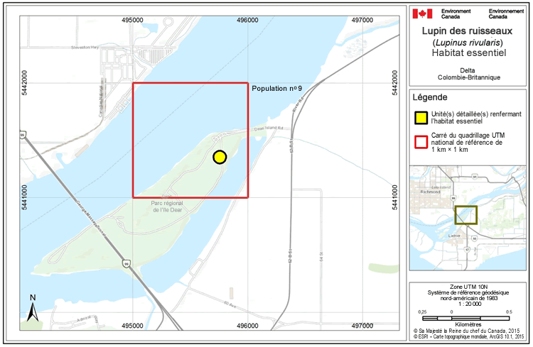 Carte : Delta - Colombie-Britannique