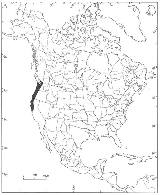 Figure 2 maps the location of the species in North America