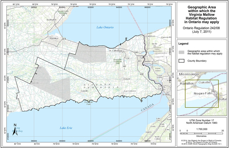 The geographic areas  within which the habitat regulation