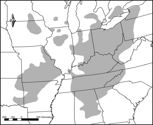 Figure 2: Global distribution of the black redhorse