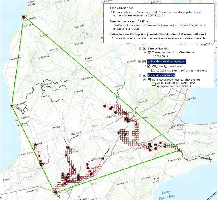 Index of area of occupancy (IAO) (2004-2013)