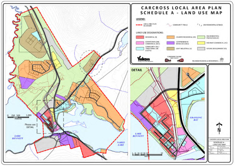 Carcross Local Area Plan land use map