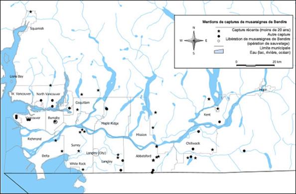 Carte de associés aux mentions de capture.
